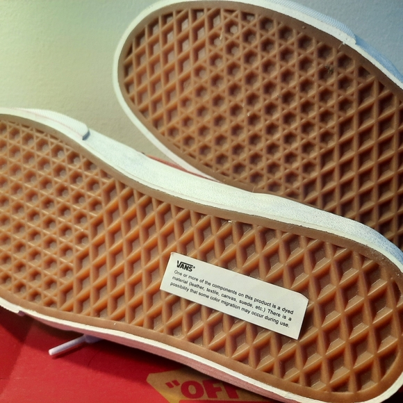 VANS Sk8-mid suede skateboarding shoes, gorgeous deep red w/white, New in box - Picture 8 of 10